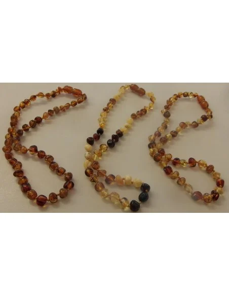 Collier bebe ambre ovale