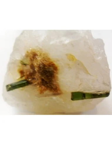 Tourmaline verte sur gangue