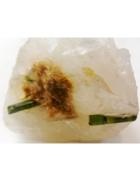 Tourmaline verte sur gangue