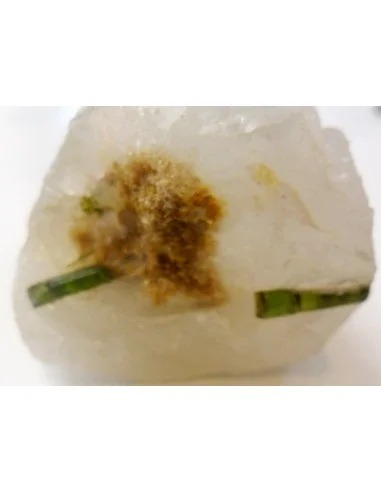 Tourmaline verte sur gangue