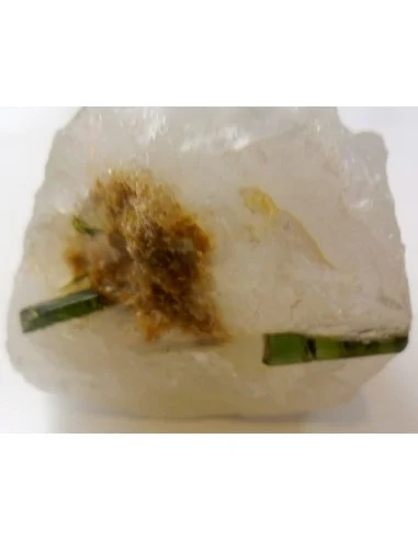 Tourmaline verte sur gangue