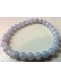 Calcedoine bleue bracelet 6mm 2