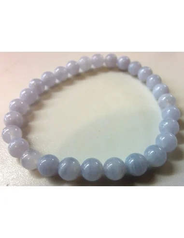 Calcedoine bleue bracelet 6mm