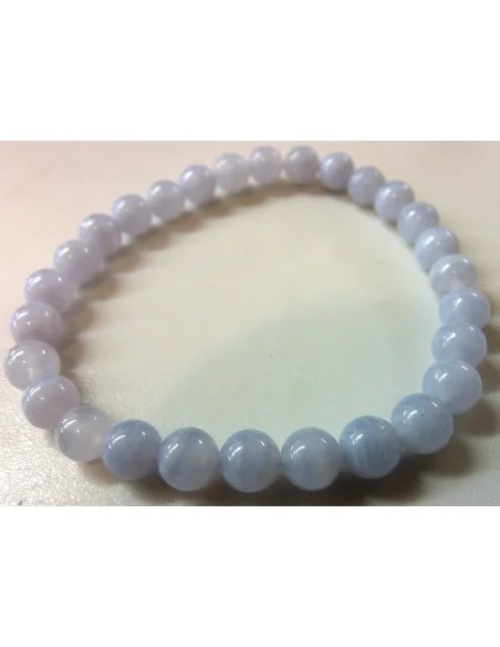 Calcedoine bleue bracelet 6mm