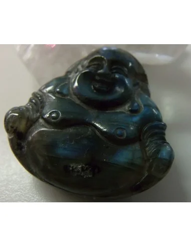 Bouddha Labradorite noire - Spectrolite