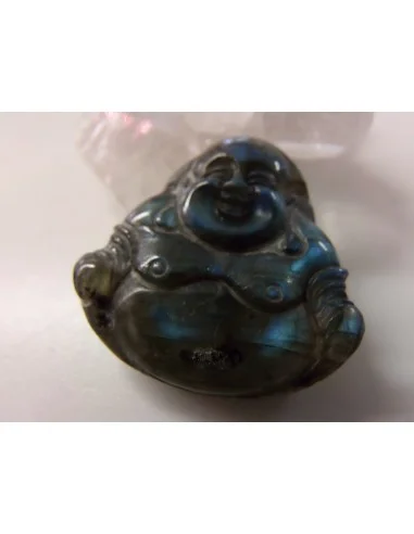 Bouddha Labradorite noire - Spectrolite