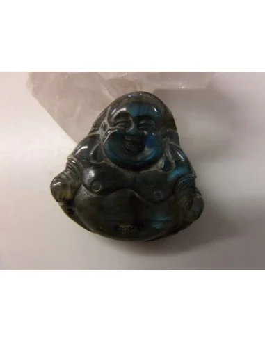 Bouddha Labradorite noire - Spectrolite