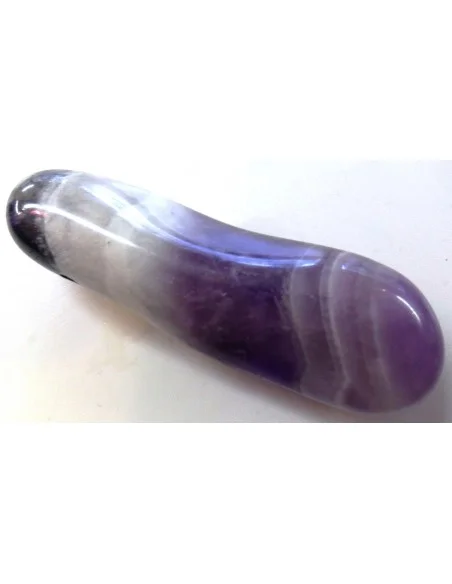 Améthyste en chevron grand pendentif