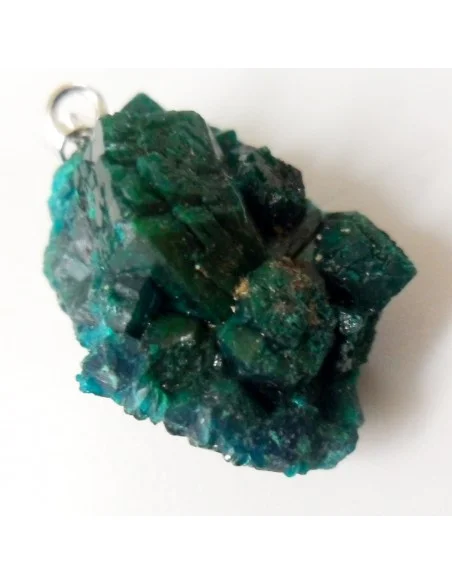 Pendentif Dioptase cristalise magnifique Pendentif Dioptase cristalise magnifique