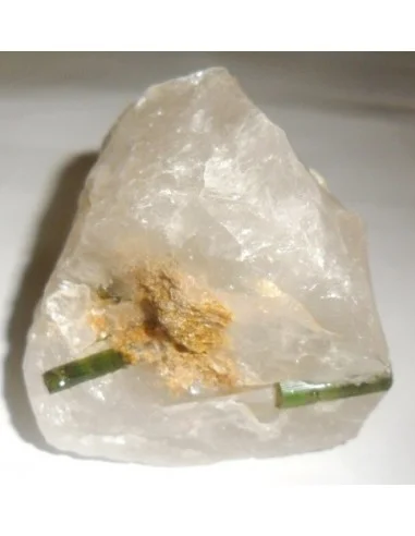 Tourmaline verte sur gangue