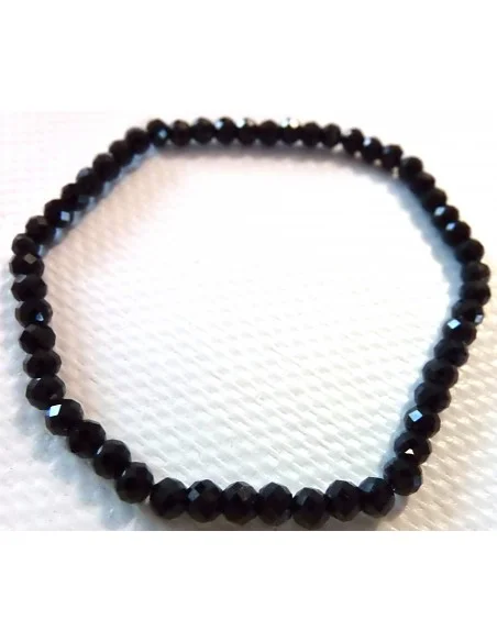 Spinelle noire Bracelet 3mm Spinelle noire Bracelet 3mm
