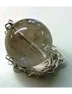 Quartz rutile sphère pendule 2