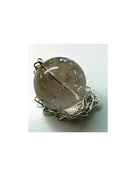 Quartz rutile sphère pendule Quartz rutile sphère pendule