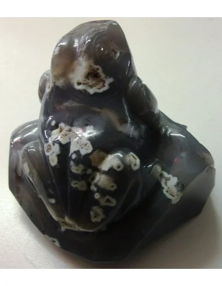 Grenouille en agate de Bostwanna