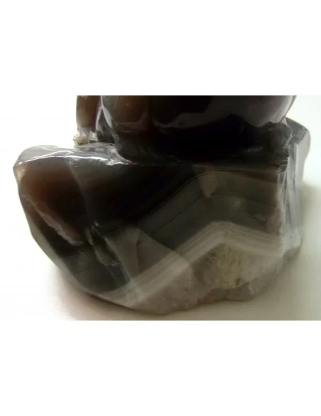 Grenouille en agate de Bostwanna