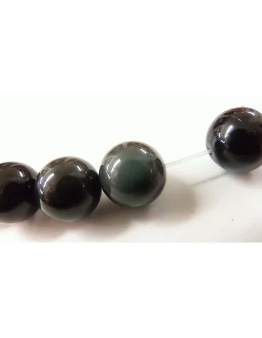 Obsidienne Oeil celeste  14mm