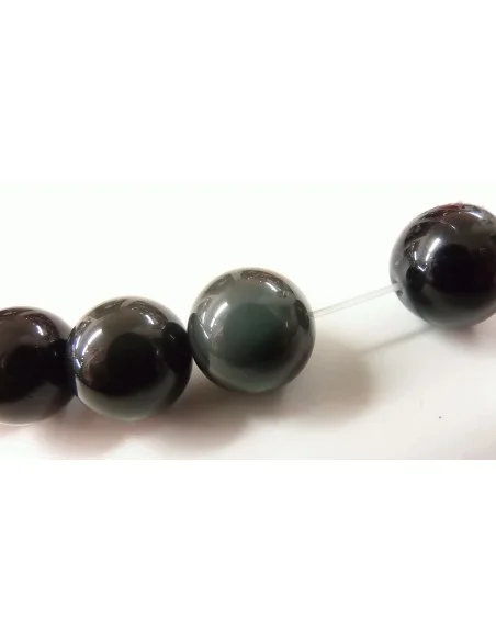 Obsidienne Oeil celeste  14mm