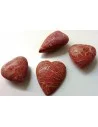 Corail rouge coeur en pendentif