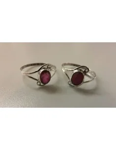 Bague Rubis argent 2