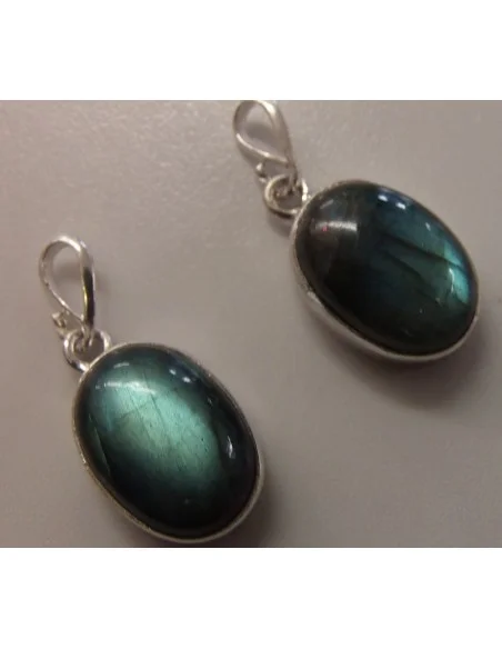 Pendentif labradorite argent