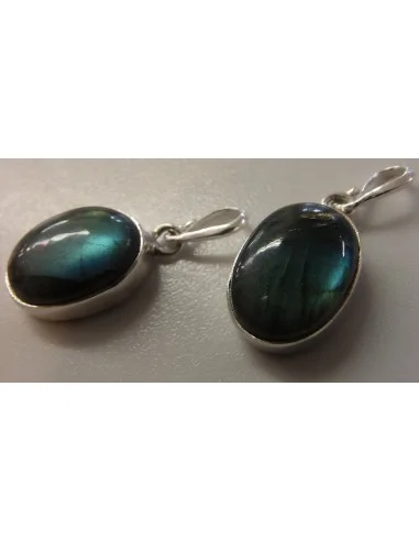 Pendentif labradorite argent