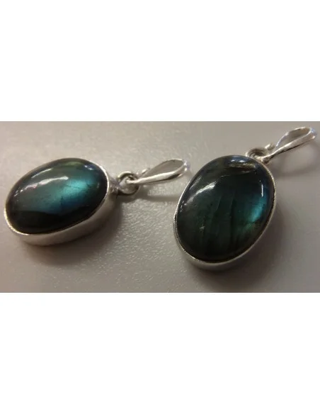 Pendentif labradorite argent