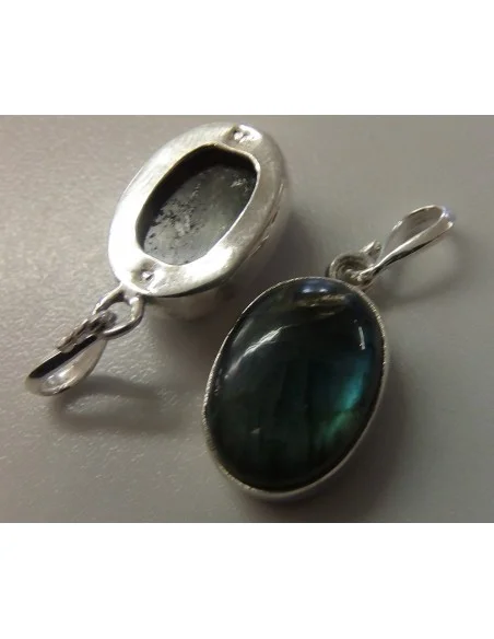 Pendentif labradorite argent