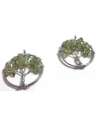 Arbre de vie, péridot pendentif