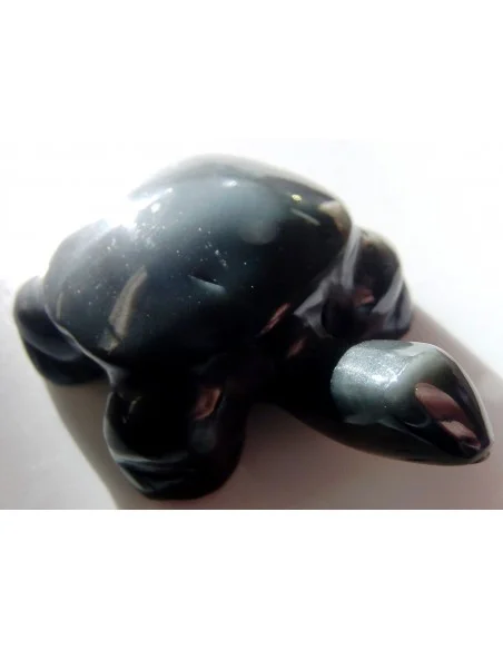 Tortue Obsidienne Oeil Celeste pendentif Tortue Obsidienne Oeil Celeste pendentif