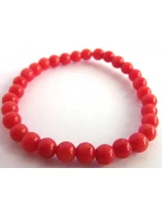 Bracelet bébé Corail rouge 4mm 2