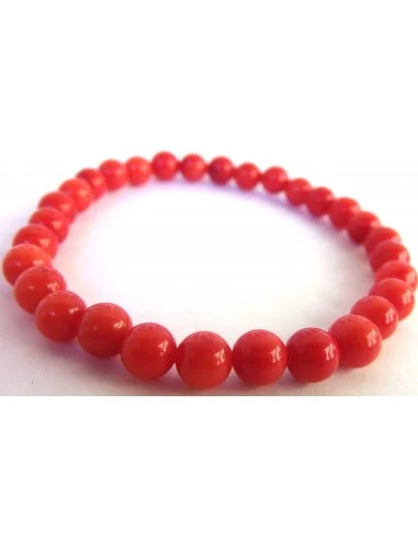 Corail rouge bracelet 6mm