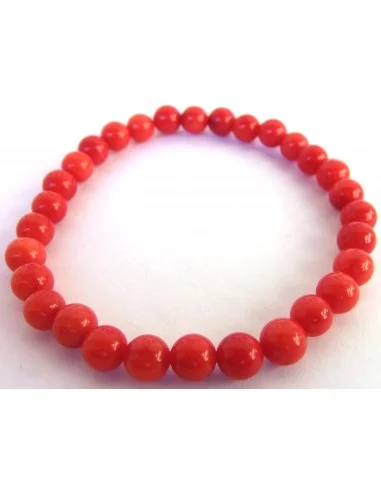 Corail rouge bracelet 6mm
