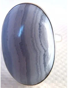 Calcedoine bleue bracelet 6mm
