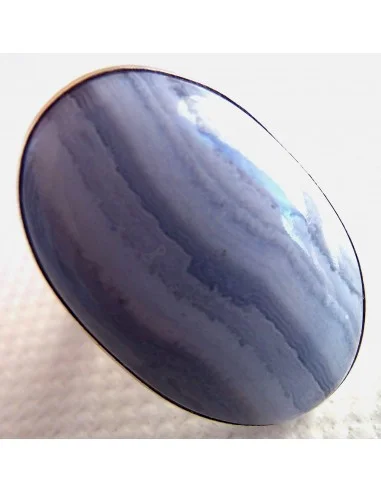 Calcedoine bleue bracelet 6mm