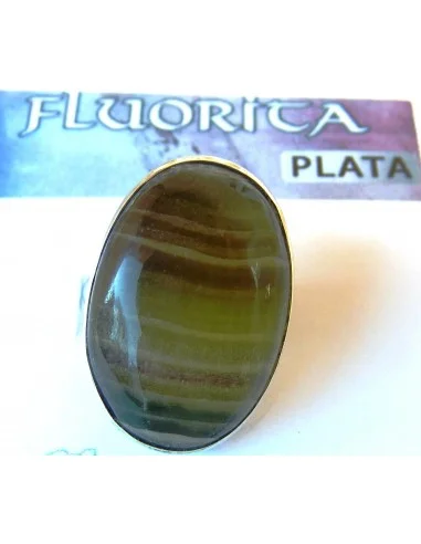 Fluorite bague argent