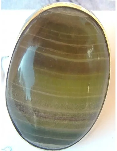 Fluorite bague argent