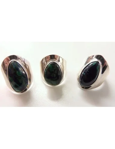 Malachite-Azurite bague argent