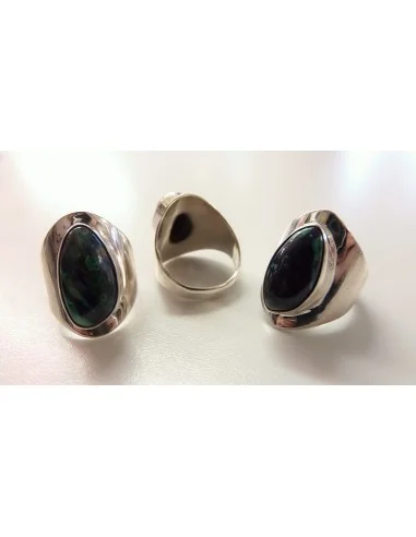 Malachite-Azurite bague argent