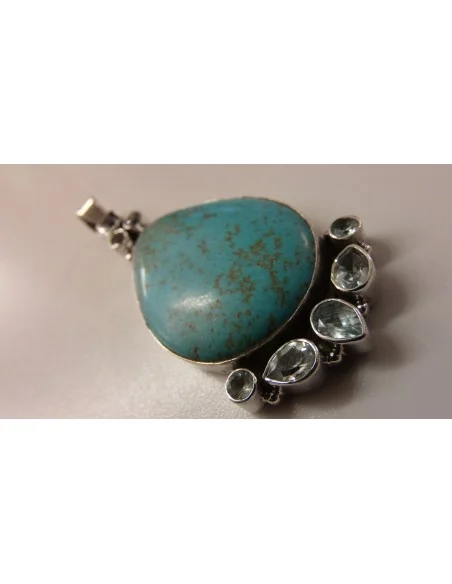 Turquoise aigue marine pendentif Turquoise aigue marine pendentif