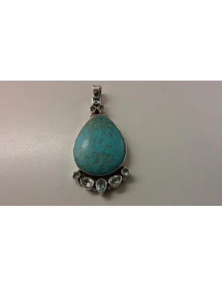 Turquoise aigue marine pendentif Turquoise aigue marine pendentif
