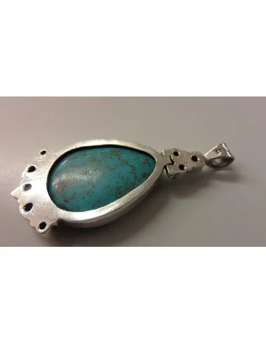 Turquoise aigue marine pendentif