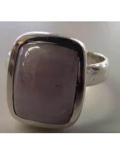 Bague saphir rose argent