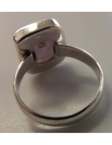 Bague saphir rose argent