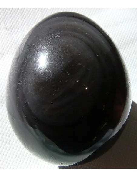 Obsidienne oeil celeste oeuf 84MM Obsidienne oeil celeste oeuf 84MM