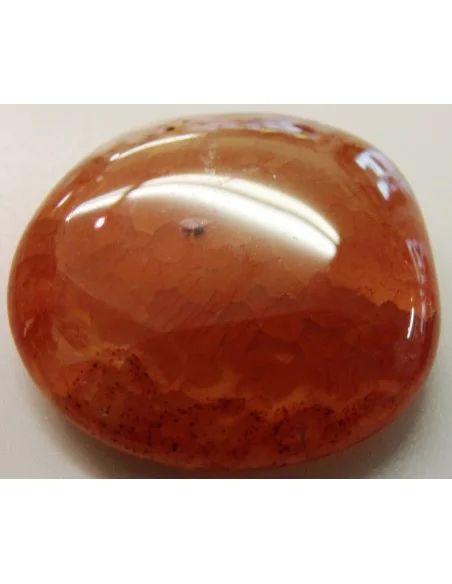 Agate de feu orange galet