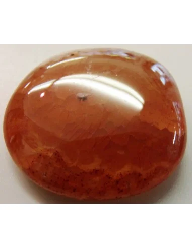 Agate de feu orange galet