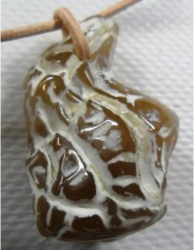 Agate peau de serpent pendentif