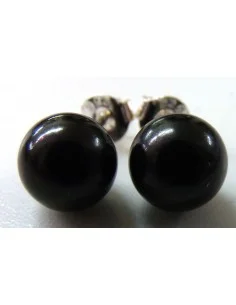 Boucles Jais 6mm