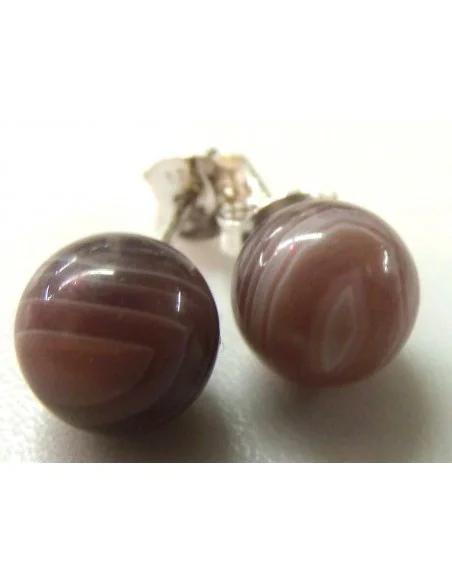 Agate de Botswanna boucles 8mm pouce Agate de Botswanna boucles 8mm pouce
