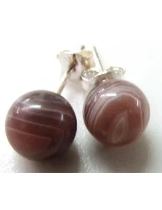 Agate de Botswanna boucles 8mm pouce 2